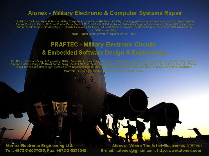 Alonex - PRAFTEC - Military Electronic Circuits & Embedded Software Design, Engineering & Repair